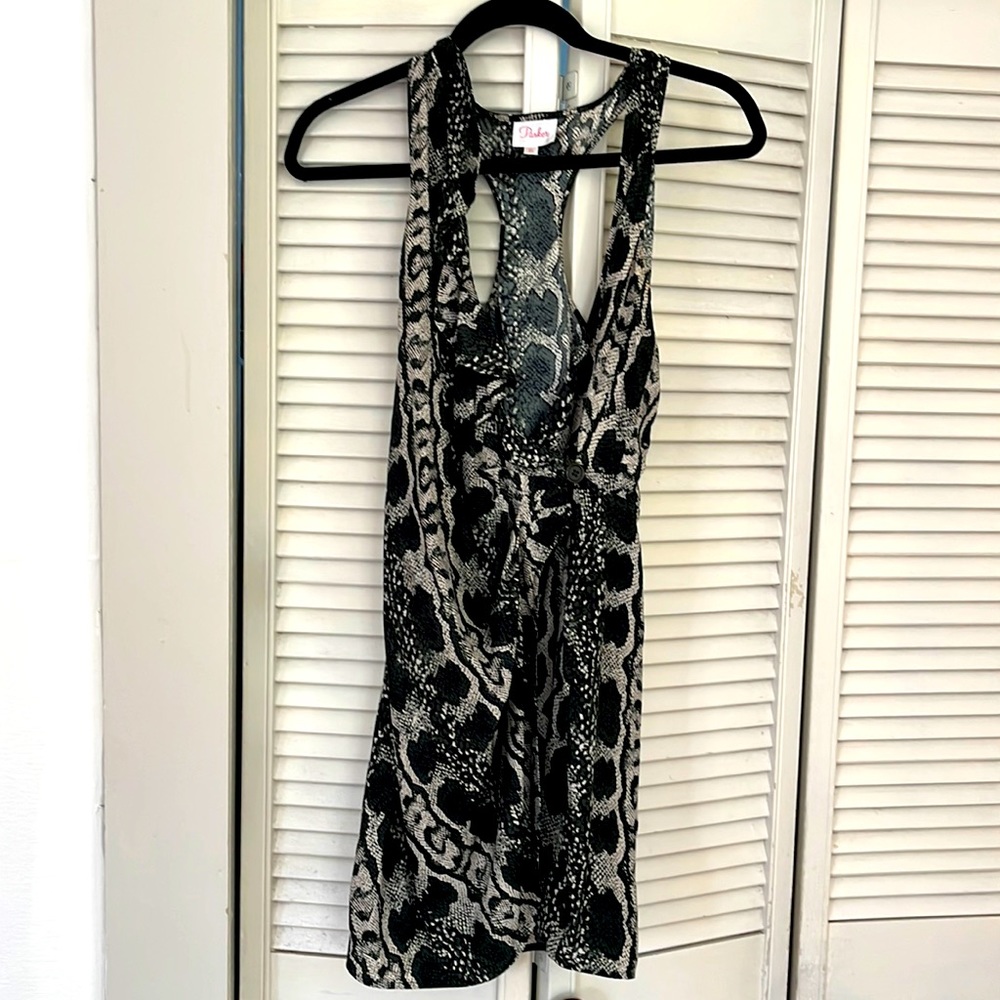 Silk Parker wrap dress, like new. Size xs.